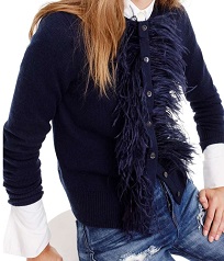 J. Crew Navy Cardie